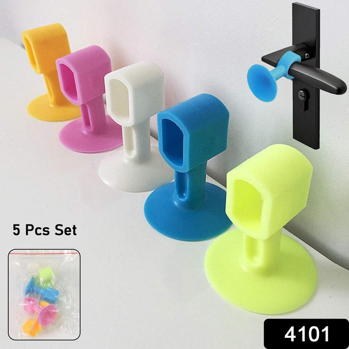 Self-sucking Silicone Door Stopper (5 Pcs Set) - Trendex