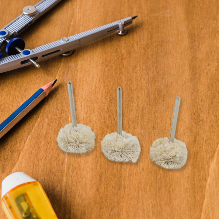 Cotton Polishing Buffing Wheel For Dremel Polishing Kit (3 Pc Set) - Trendex