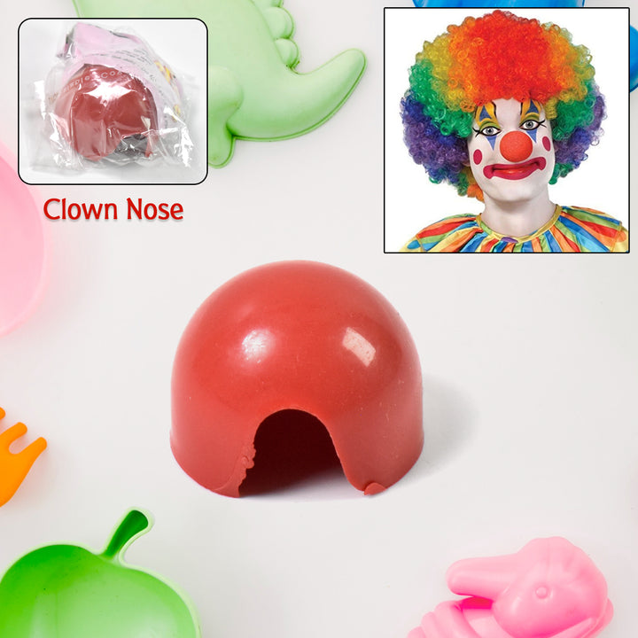 Small Plastic Joker Clown Nose Toy (1 Pc  Mix Color  Design) - Trendex