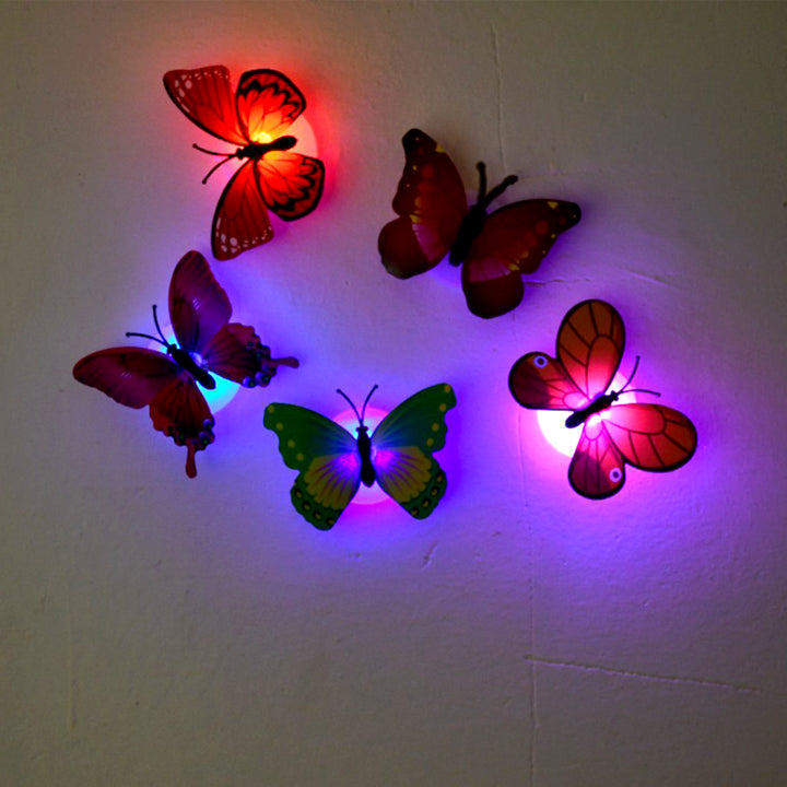 6497 Butterfly 3d Night Lamp Comes With 3d Illusion Design Suitable For Drawing Room Lobby. (Pack Of 50) - Trendex
