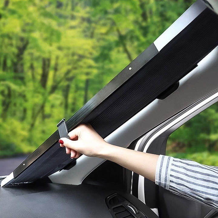 Retractable Long Foldable Windshield Sun Shade For Car (1 Set) - Trendex