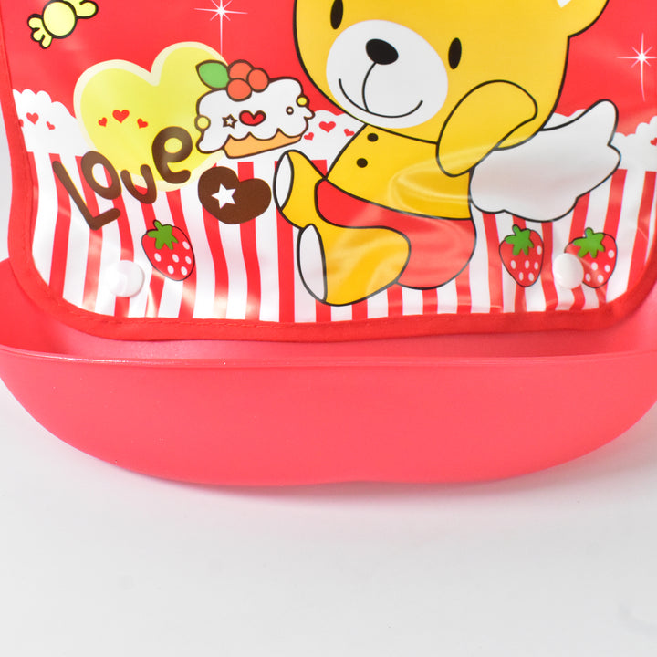 Multifunctional Waterproof Bpa Free Reusable Soft Fabric Plastic Baby Bib (1 Pc) - Trendex