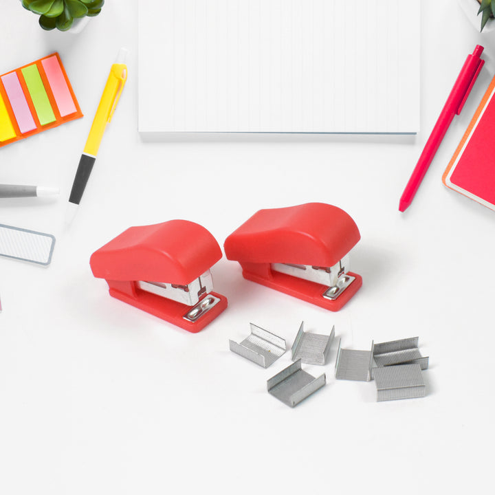 Mini Stapler With Staples  Pin Set (2 Pc) - Trendex