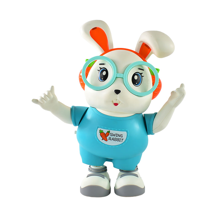 Swing Rabbit Musical Dancing Toy  Interactive Bunny With Lights Sounds (1 Pc  Battery Not Included) - Trendex