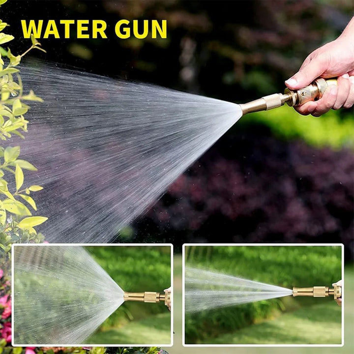 7588 Water Spray Nozzle For Water Pipe Booster Nozzle For Car Wash Nozzle With High Pressure Water Adjustable Brass Nozzle Water Spray Gun For Gardening Watering Tools - Trendex