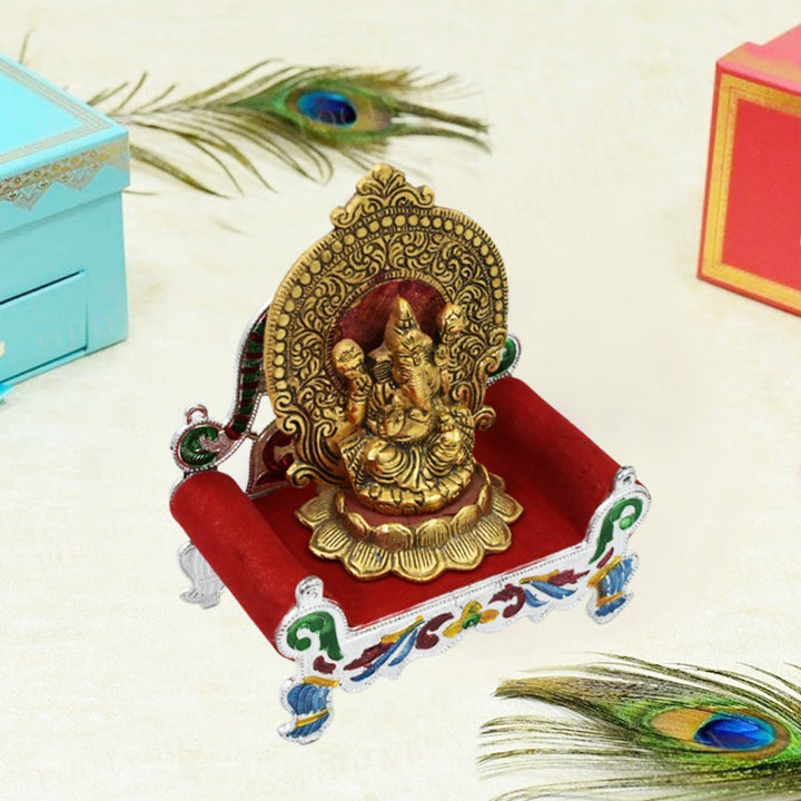 2711 Big Singhasan Bal Gopal Used In All Kinds Of Household And Official Places For Placing Gods Sculpture Over It. - Trendex