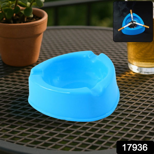 Heavy Duty Plastic Ashtray (Mix Color  1 Pc) - Trendex