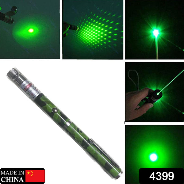 4399 Green Multipurpose Laser Light Disco Pointer Pen Beam With Adjustable Antena Cap To Change Project Design - Trendex