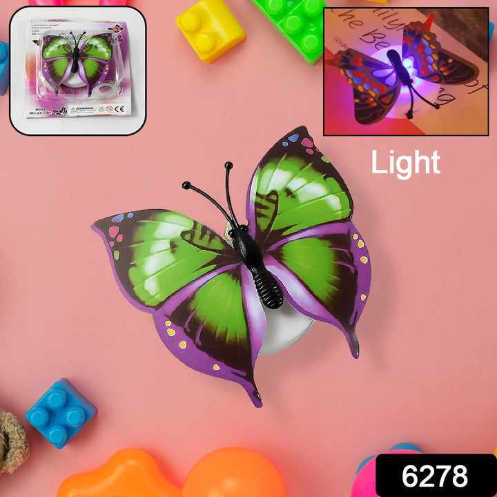 6278 The Butterfly 3d Night Lamp Comes With 3d Illusion Design Suitable For Drawing Room Lobby. - Trendex