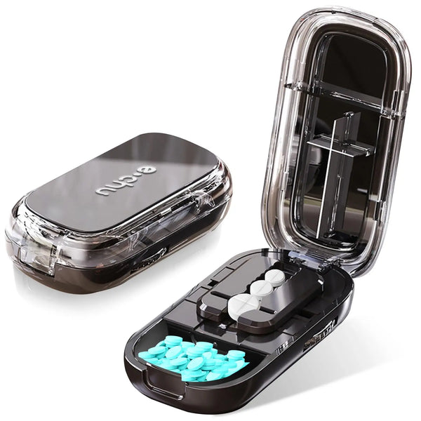 2-in-1 Pill Cutter and Organizer Box