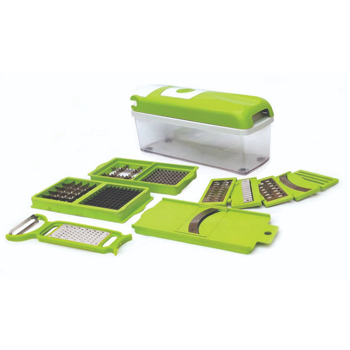 2489 Plastic 13-in-1 Manual Vegetable Graterchipser And Slicer - Trendex