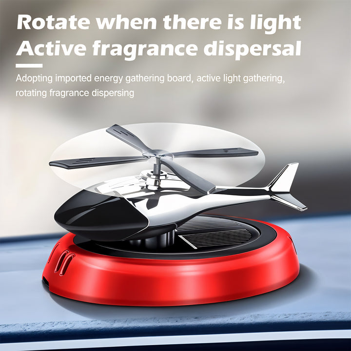 Solar-powered Rotating Helicopter Car Air Freshener - Trendex