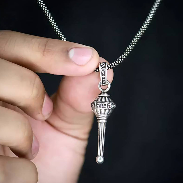 Lord Hanuman Gada Pendant With Chain (1 Pc) - Trendex