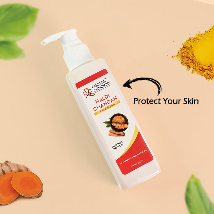 Doctor Chhoices Haldi Chandan Face Wash 200 Ml (1 Pc) - Trendex