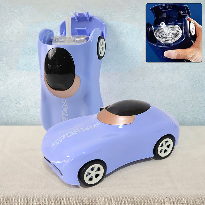 Car Shape Water Bottle With Built-in Straw 280ml (1 Pc) - Trendex