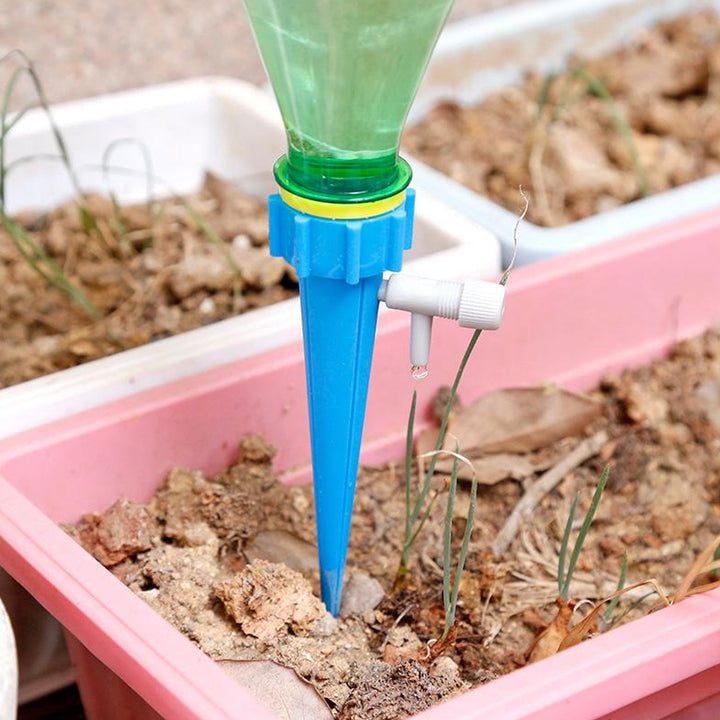 Plant Watering Spikes Self Watering Spikes Water Dripper For Plants Adjustable Plant Watering Devices With Slow Release Control Valve Switch - Trendex