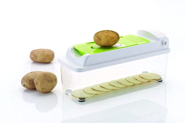 2489 Plastic 13-in-1 Manual Vegetable Graterchipser And Slicer - Trendex