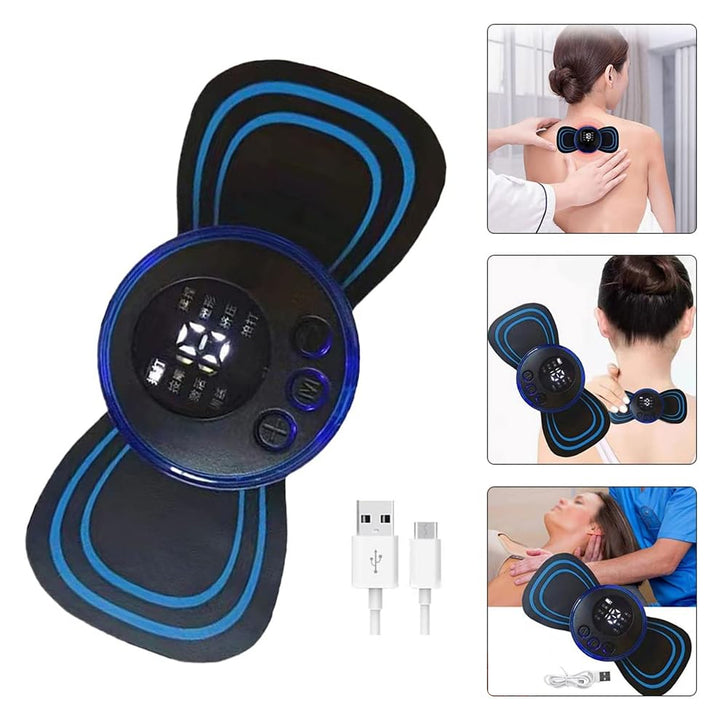 6204 Portable Usb Neck Massager Electric Neck Massager Automatic Massage Enhancer Mini Cervical Massager Ems Lymphatic Drainage Massage With Cable - Trendex