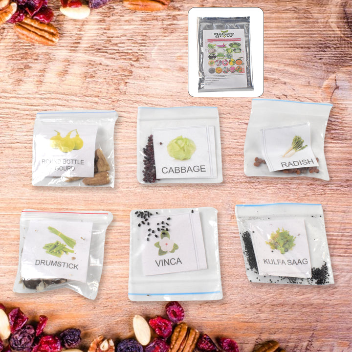 20 Varieties Of Vegetable  Flower Seeds Combo (1 Pkt.  20 Varieties) - Trendex