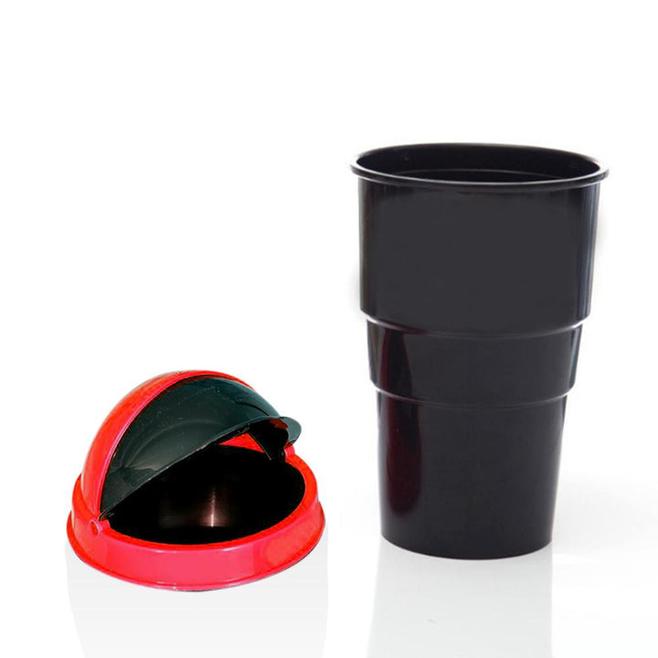 3656 Plastic Car Mini Dustbintrash Bin Dust Case Best For Traveling (Multicolour) - Trendex
