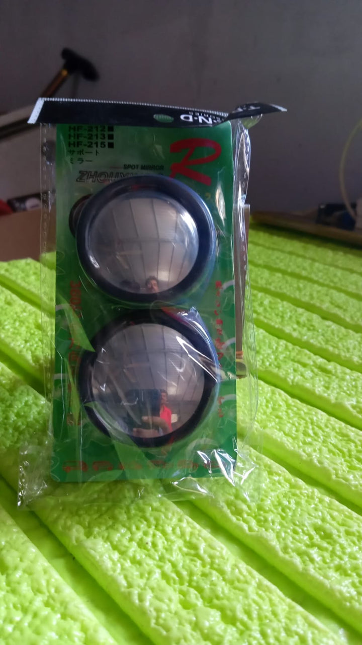 9538 Car Blind Spot Side Mirror Round Hd Glass Blindspot Mirror Convex Rear View Mirrorcar Mirror Accessories Suitable To All Cars Frameless Design (2 Pcs Set) - Trendex