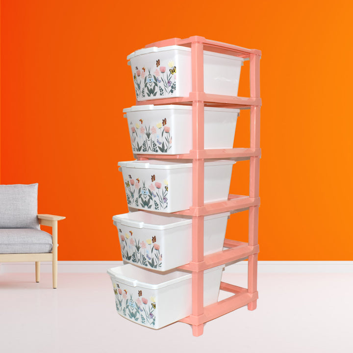 Plastic Smart Wonder Drawer Home Storage  Organization (5 Layer  1 Pc) - Trendex