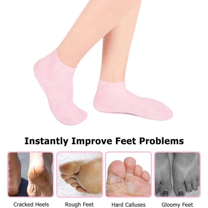 Silicone Moisturizing Socks (1 Pair) - Trendex