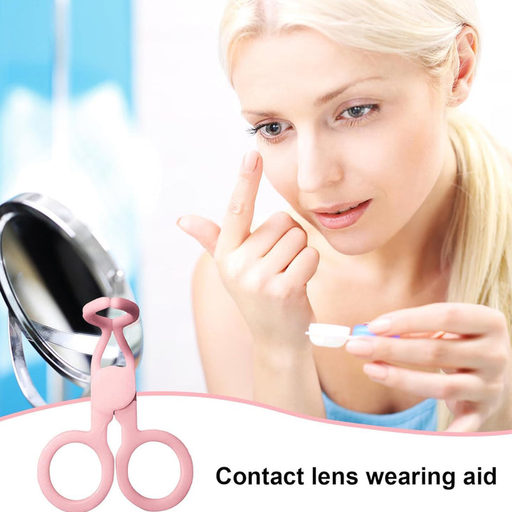 Plastic Ergonomic Women Eye Care Contact Lenses Inserter Remover Tool (1 Pc) - Trendex