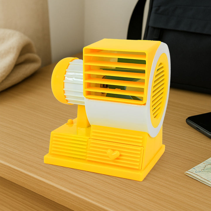 Mini Dual-blade Portable Usb Table Fan - Trendex