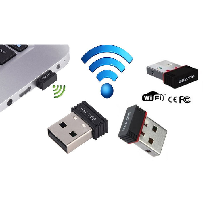 7224 Wi-fi Receiver Wireless Mini Wi-fi Network Adapter With With Driver Cd For Computer  Laptop And Etc Device Use - Trendex