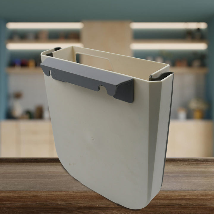 Hanging Trash Can For Kitchen Cabinet Door Small Collapsible Foldable Waste Bins Hanging Trash Holder For Bathroom Bedroom Office Car Portable - Trendex