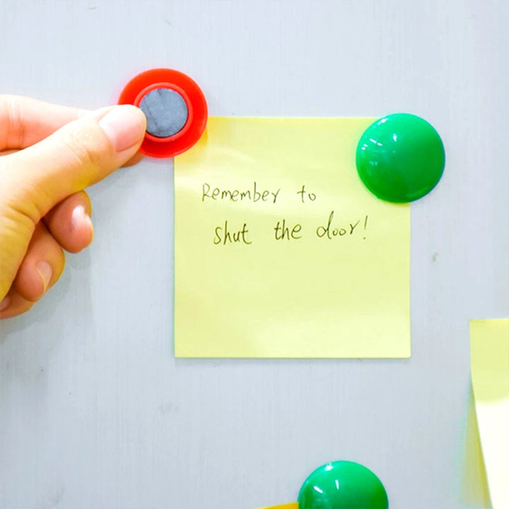 4676 Colorful Board Magnets Circular Plastic Buttons - Trendex
