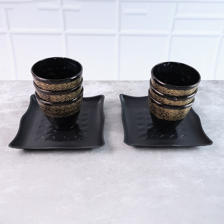 2 Bowl  6 Glass Snake Set ( 8 Pc Set ) - Trendex