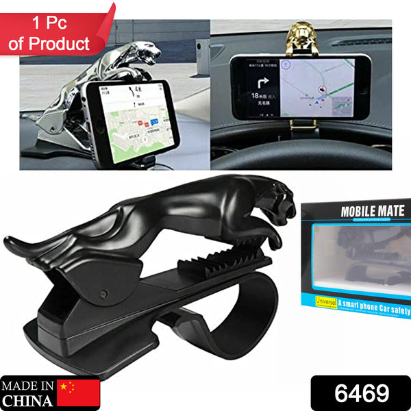 6469 Jaguar Leopard Shape Plastic Phone Clip Mobile Phone Holder For Car Use - Trendex