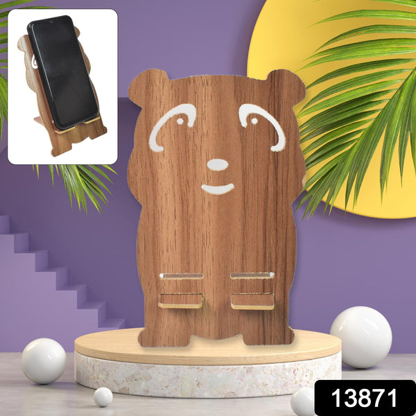 Wooden Cartoon Shape Design Mobile Stand  (1 Pc) - Trendex