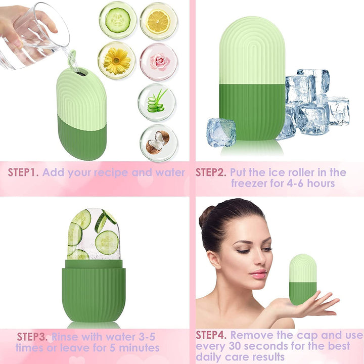 1224a Beauty Ice Roller For Face  Eye Reusable Face Rollers Facial Roller Box - Trendex