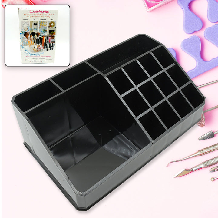 6092 Cosmetic Organiser 16 Compartment Cosmetic Makeup Storage Organiser Box - Trendex