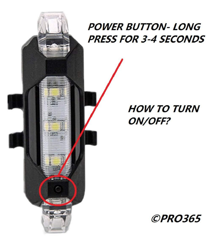 1560 Rechargeable Bicycle Front Waterproof Led Light (White) - Trendex