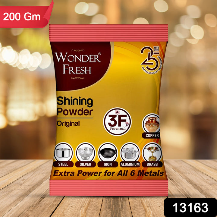 Shining Powder Cleans And Polishes Copper Brass Silver Aluminum Iron And Steel Removes Tarnish And Oxidation (200 Gm) - Trendex