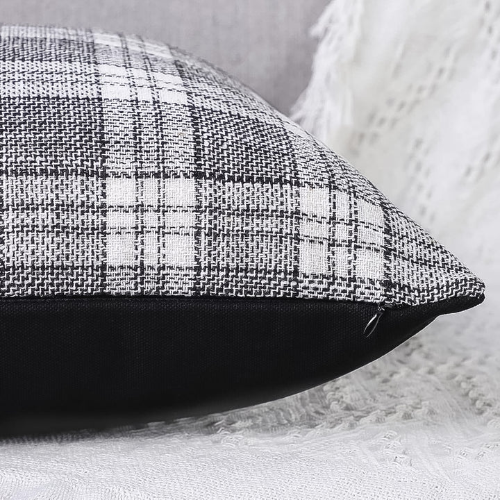 Pillow Covers Cushion Cases Soft Leather And Cotton (23  22 Inch  1 Pair  2 Pc) - Trendex
