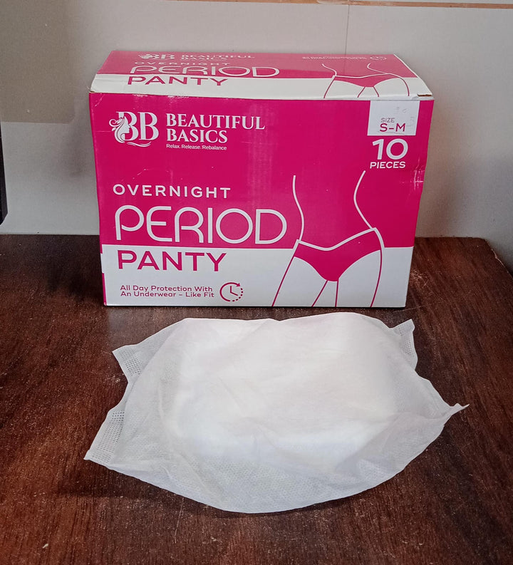 Womens Emergency Kit Travel Kit- Includes Seamless Underwear Pantyliner Feminine Hygiene Sachet First Period Kit (10 Pcs) - Trendex