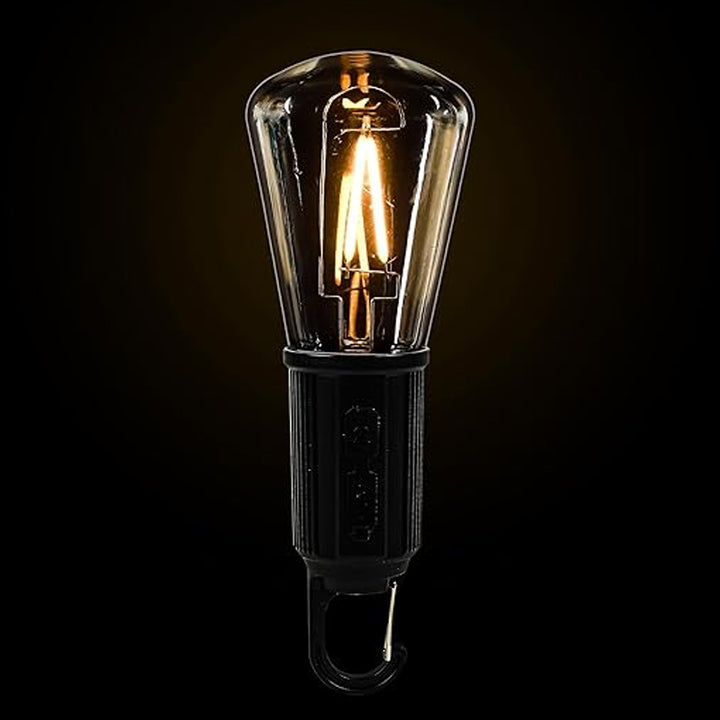 Solar  Usb Rechargeable Led Hanging Camping Bulb Lantern Light (1 Pc) - Trendex