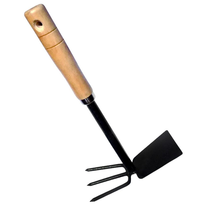1578 2 In 1 Double Hoe Gardening Tool With Wooden Handle - Trendex