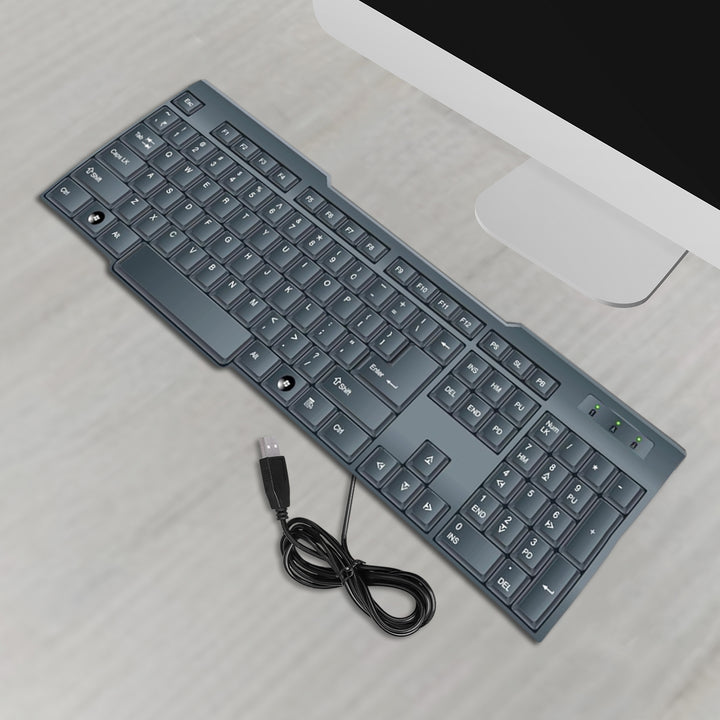 Wired Usb Keyboard 104 Keys (1 Pc) - Trendex