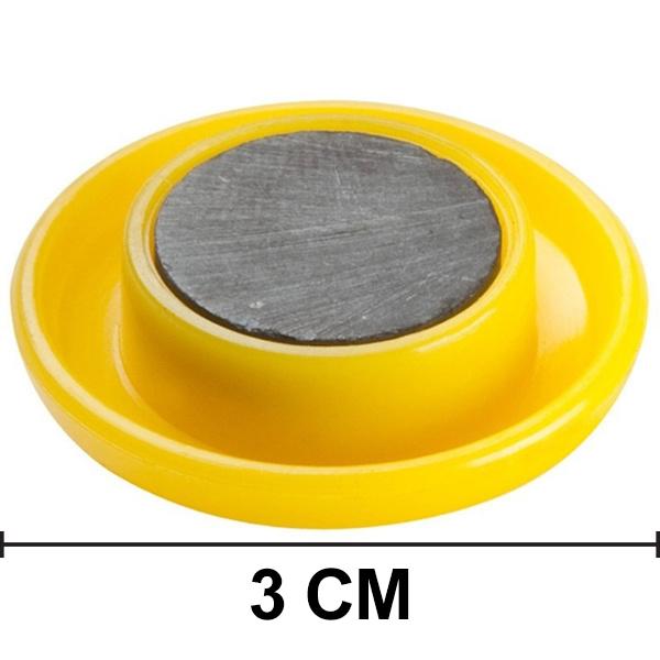 4676 Colorful Board Magnets Circular Plastic Buttons - Trendex