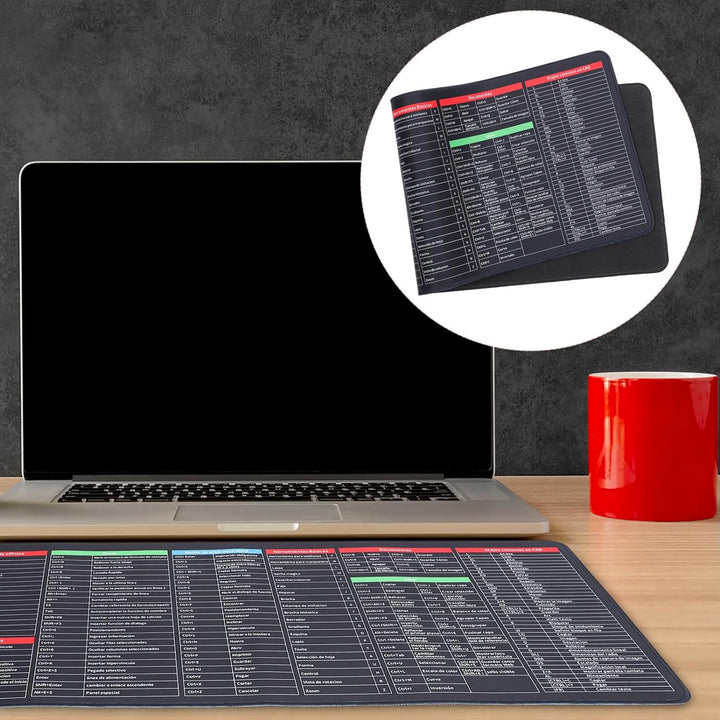 12982 Shortcut Keyboard Mat Mouse Pad Mat Mouse Pads For Desk Quick Key Super Large Anti-slip Keyboard Pad Desk Accessories Desktop Mouse Pad Office Oversized Big Mouse Pad Rubber (8030 Cm) - Trendex