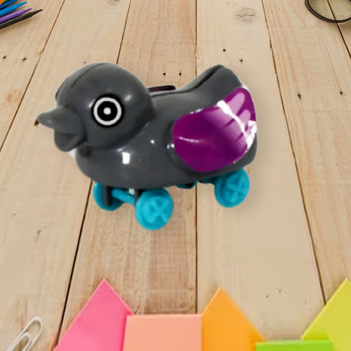 Small Push Back Duck Toy Ejectable Spring Tail Duck Small Diy Duck Toy - Trendex