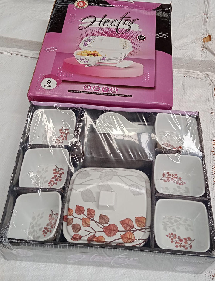 Hector High Quality Dinning Dinner  Pudding Set (9 Pcs Set) - Trendex