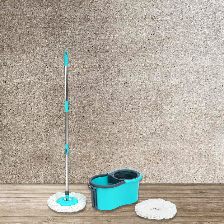 4941 Quick Spin Mop Plastic Spin Bucket Floor Cleaning Easy Wheels  Big Bucket Floor Cleaning Mop With Bucket - Trendex
