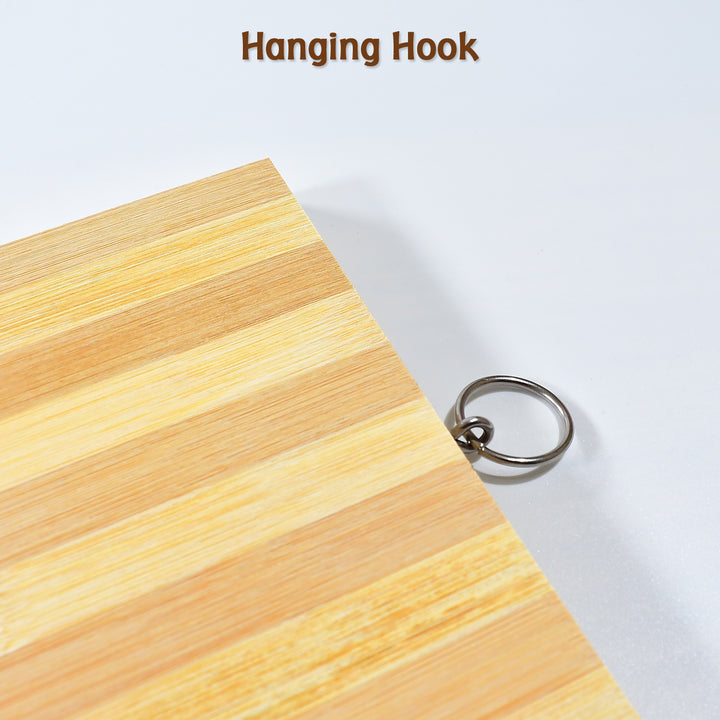 2193 Natural Wood Chopping Cutting Board For Kitchen Vegetables Fruits  Cheese Bpa Free. - Trendex